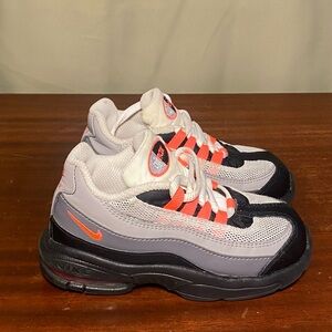 Nike Kids Air Max 95 Infrared Red White Black Toddler sneakers 905462-013